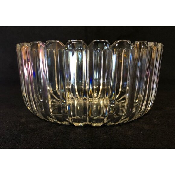 Mikasa Crystal High Point Serving Bowl Multi Sided Panels Giftware Box 1980s - Picture 8 of 10